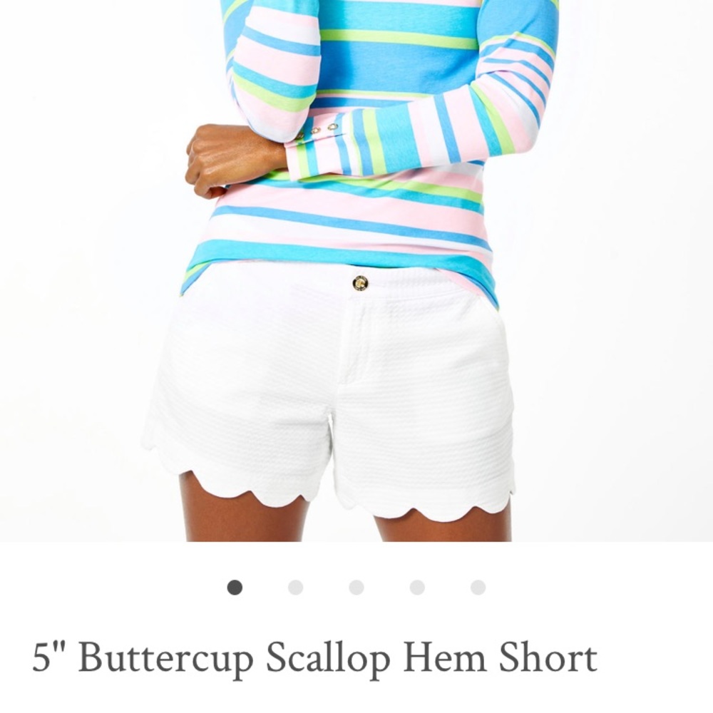 Lilly Pulitzer 5 inch buttercup shorts in white